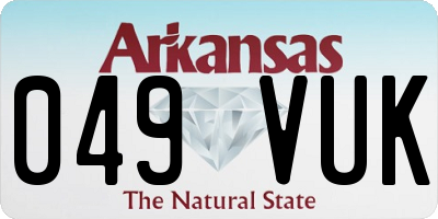 AR license plate 049VUK