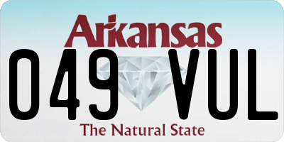 AR license plate 049VUL