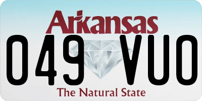 AR license plate 049VUO