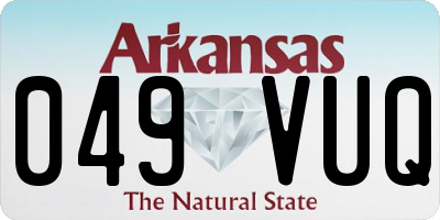 AR license plate 049VUQ