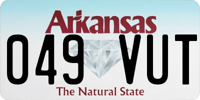 AR license plate 049VUT