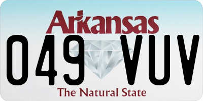 AR license plate 049VUV