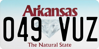 AR license plate 049VUZ