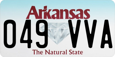 AR license plate 049VVA