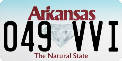 AR license plate 049VVI
