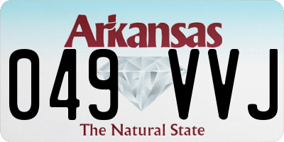 AR license plate 049VVJ