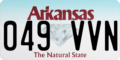 AR license plate 049VVN