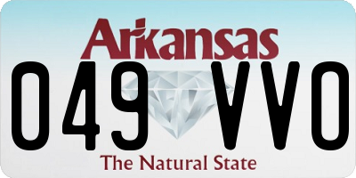 AR license plate 049VVO