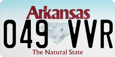 AR license plate 049VVR