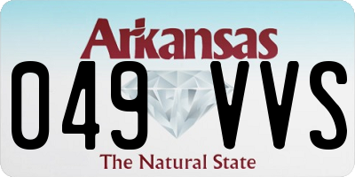 AR license plate 049VVS