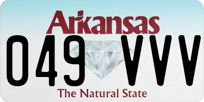 AR license plate 049VVV