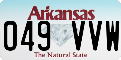 AR license plate 049VVW