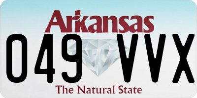 AR license plate 049VVX