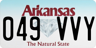 AR license plate 049VVY