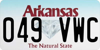 AR license plate 049VWC