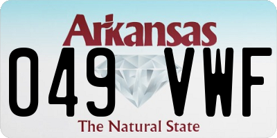 AR license plate 049VWF