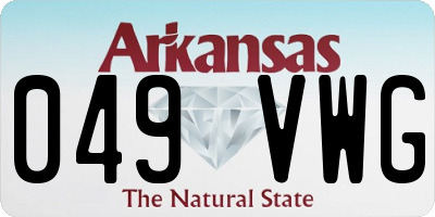 AR license plate 049VWG