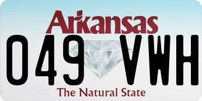 AR license plate 049VWH