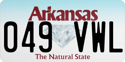 AR license plate 049VWL