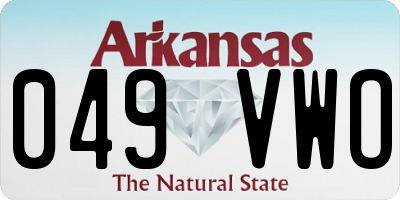 AR license plate 049VWO