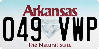 AR license plate 049VWP