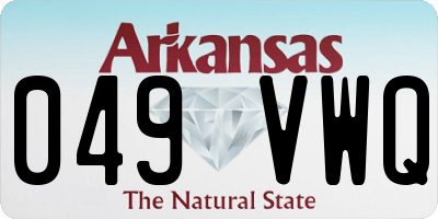 AR license plate 049VWQ