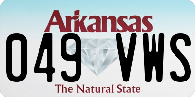 AR license plate 049VWS