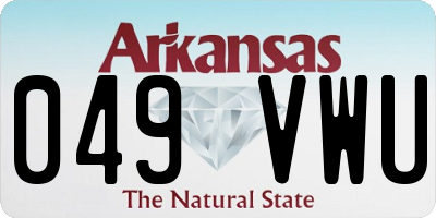 AR license plate 049VWU