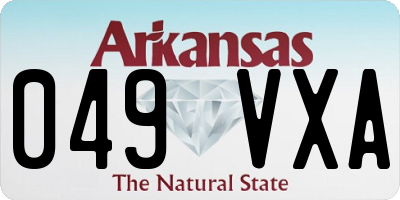 AR license plate 049VXA