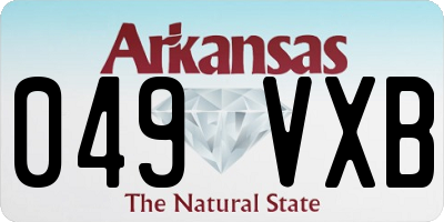 AR license plate 049VXB