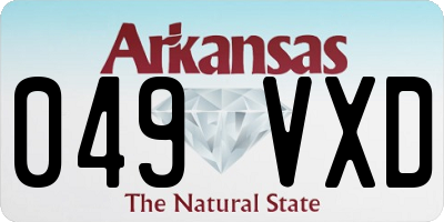 AR license plate 049VXD