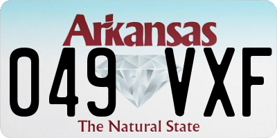 AR license plate 049VXF