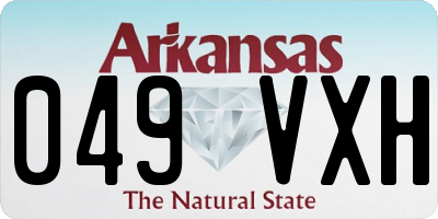 AR license plate 049VXH