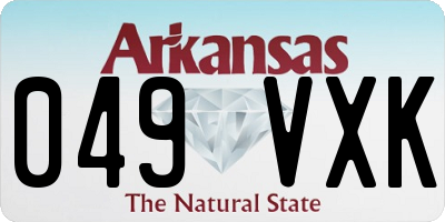 AR license plate 049VXK