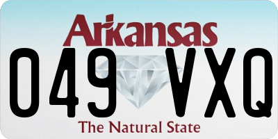 AR license plate 049VXQ