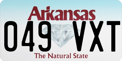 AR license plate 049VXT