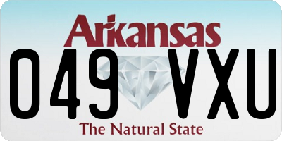 AR license plate 049VXU