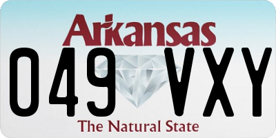AR license plate 049VXY