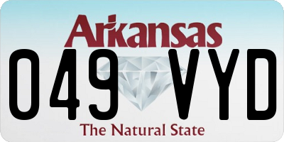 AR license plate 049VYD
