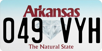 AR license plate 049VYH