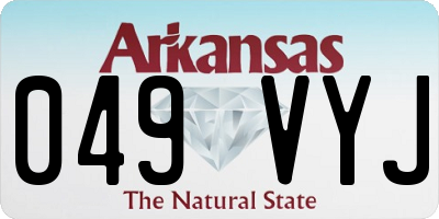 AR license plate 049VYJ