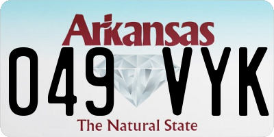 AR license plate 049VYK