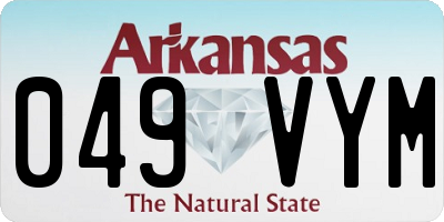 AR license plate 049VYM