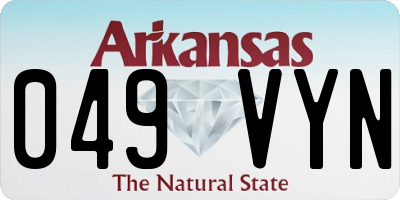 AR license plate 049VYN