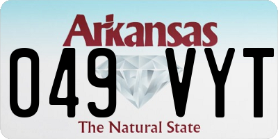 AR license plate 049VYT