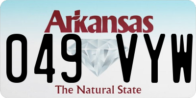 AR license plate 049VYW