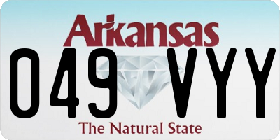 AR license plate 049VYY
