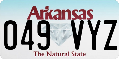 AR license plate 049VYZ