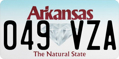 AR license plate 049VZA