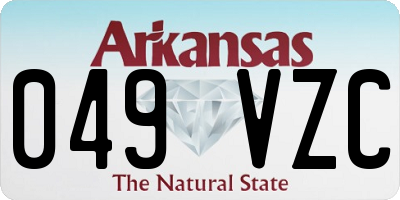 AR license plate 049VZC